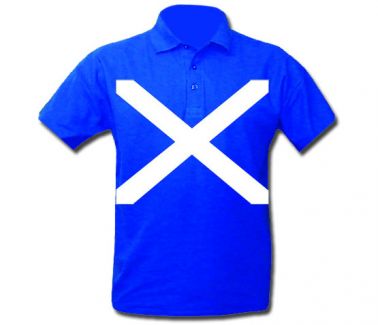 Scotland Saltire Flag Polo Shirt
