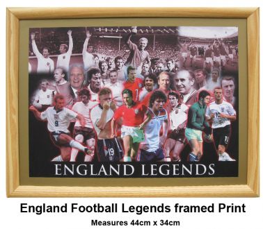 England Football Legends Framed Print