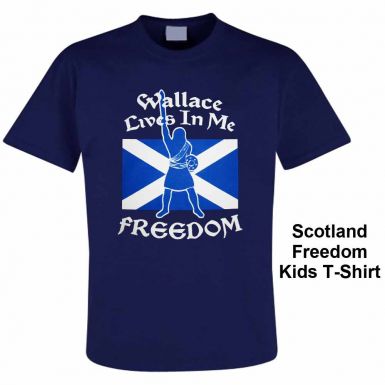 Scotland Freedom Independance T-Shirt for Kids