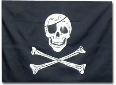 Jolly Rodger Skull & Crossbones Flag