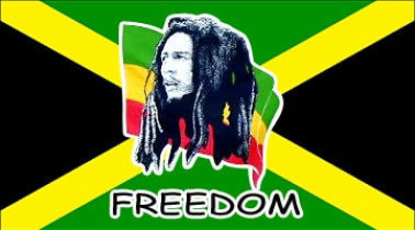Bob Marley & Jamaica Freedom Flag