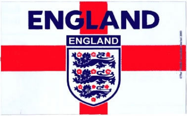 England 3 Lions Crest Flag