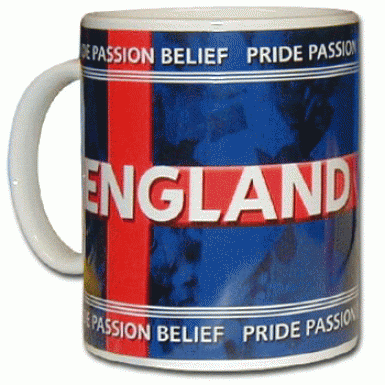 England 3 Lions Crest Football Mug