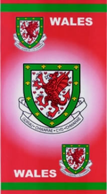 Wales FA Football Crest Towel Wales FA Football Crest Towel