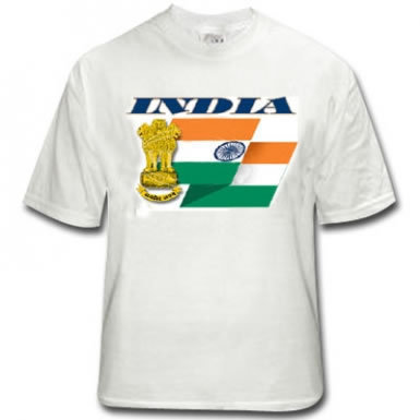 India Flag T-Shirt India Cricket Shirt Proud & Free