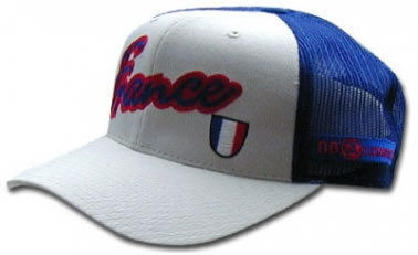France Trucker Style Mesh Baseball Cap