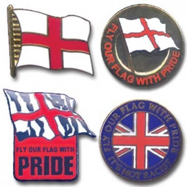 English Flag Badges