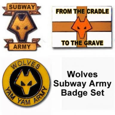 Wolves Subway Army Badges Wolves Subway Army Badges
