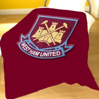 West Ham Utd Fleece Blanket Throw West Ham Utd Fleece Blanket Throw