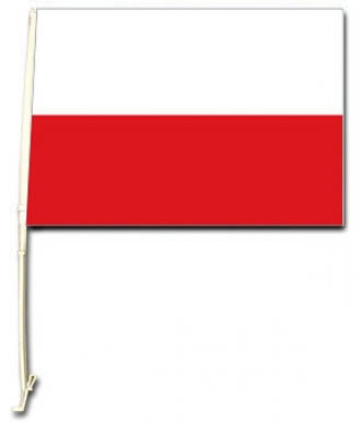 Poland Supporters Car Flag