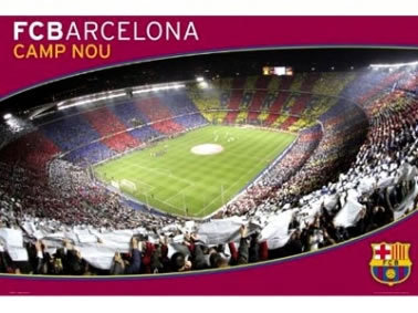 FC Barcelona Nou Camp Stadium Poster