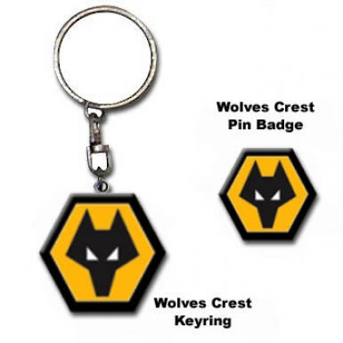 Wolves Keyring & Badge Set