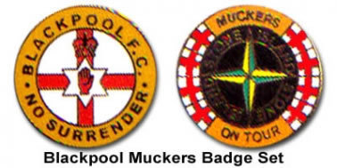 Blackpool Muckers Pin Badges