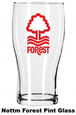 Nottingham Forest Crest Pint Glass