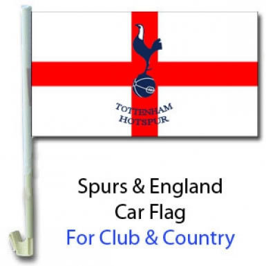 Spurs Crest & England Car Flag