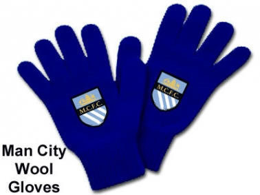 Man City Wool Gloves Man City Wool Gloves