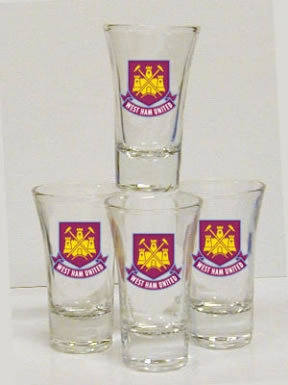 West Ham Shot Glasses