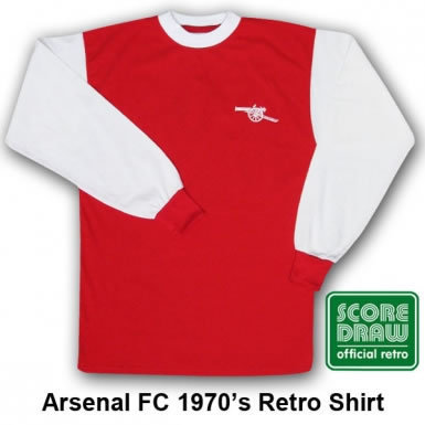 Arsenal FC 1970's Retro Shirt