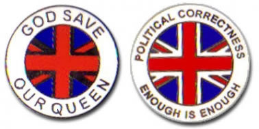 God Save Our Queen Badges