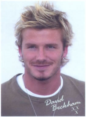 David Beckham Portrait Laminated Poster