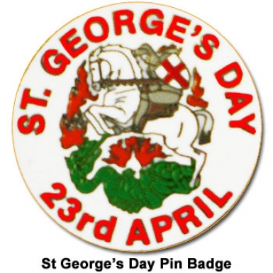 2014 St Georges Day Pin Badge