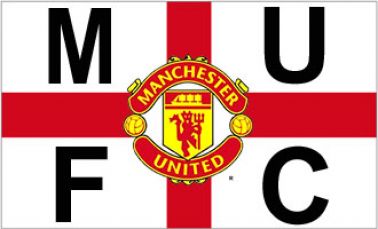 Man Utd Crest & England Flag