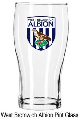 West Bromwich Albion Pint Glass West Bromwich Albion Pint Glass