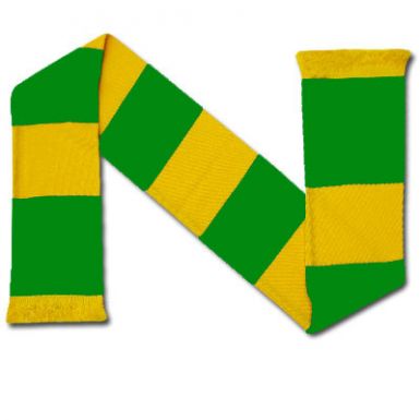 A Green and Gold Bar Scarf