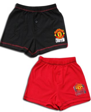 Man Utd Kids Boxer Shorts