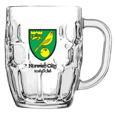 Norwich City Crest Pint Glass