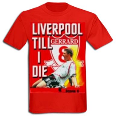 Steven Gerrard Liverpool Till I Die T-Shirt