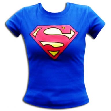 Superman Ladies Skinny Fit T-Shirt