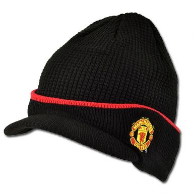 Man Utd Peaked Beanie Hat