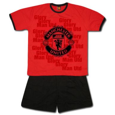 Manchester United Crest Adults Pyjamas