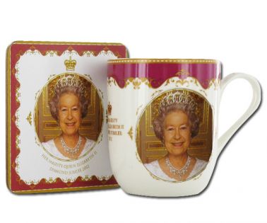 Queen Elizabeth Diamond Jubilee Mug & Coaster Set