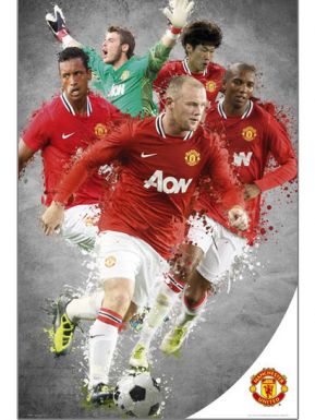 Man Utd Players Montage Poster