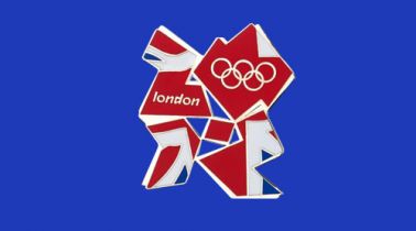 London 2012 Olympics Logo Giant Flag