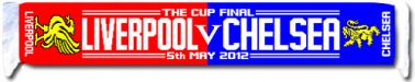 Liverpool v Chelsea 2012 FA Cup Final Scarf