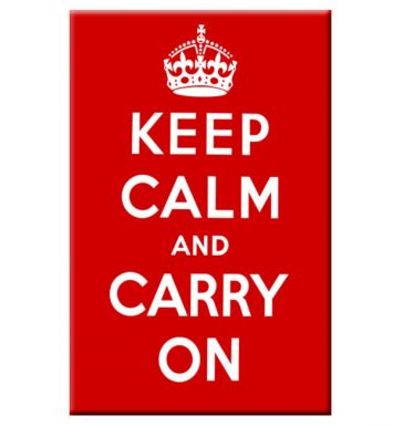 Keep Calm & Carry On Fridge Magnet