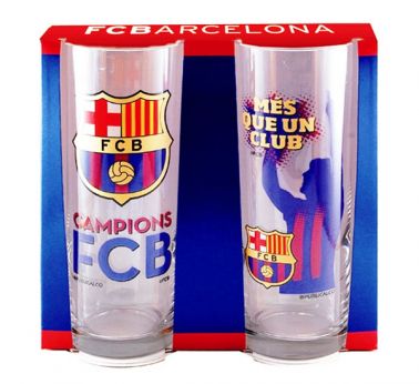 FC Barcelona Hi Ball Twin Glass Set