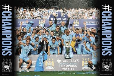 Manchester City 2012 Champions Poster