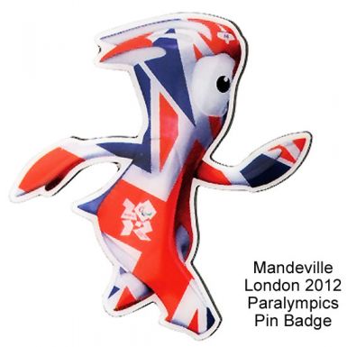 London 2012 Paralympics Mandeville Pin Badge
