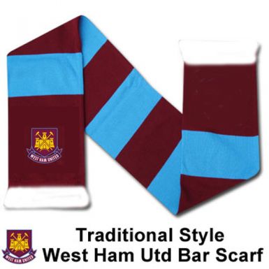 West Ham Utd Crest Bar Scarf