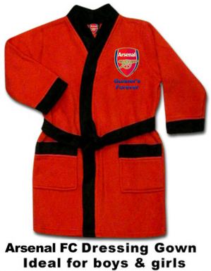 Arsenal FC Crest Kids Dressing Gown