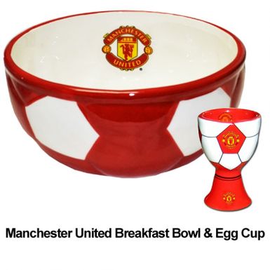 Man Utd Bowl & Egg Cup Set