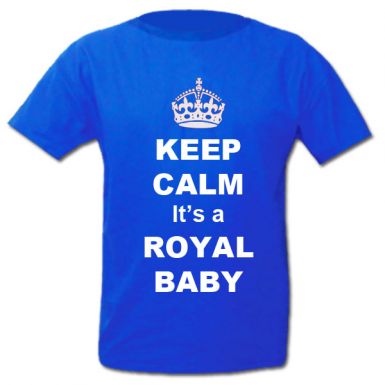 William & Kate Keep Calm It's A Royal Baby T-Shirt