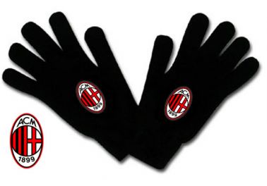 AC Milan Crest Wooly Gloves AC Milan Crest Wooly Gloves