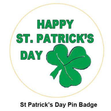 St Patricks Day Pin Badge St Patricks Day Pin Badge