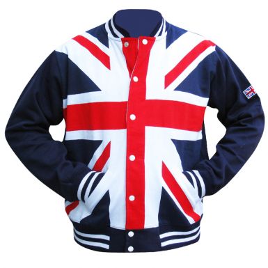 Union Jack Flag Varsity Style Jacket