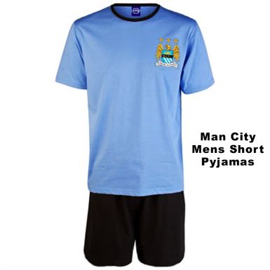 Man City Mens Short Pyjamas